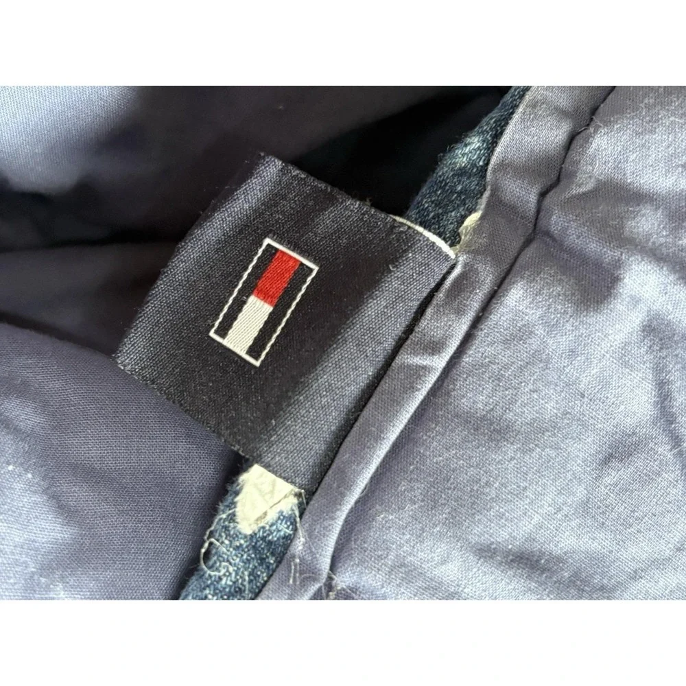 Vintage Tommy Hilfiger Blue Denim Jean Stonewashed Full/Queen Comforter